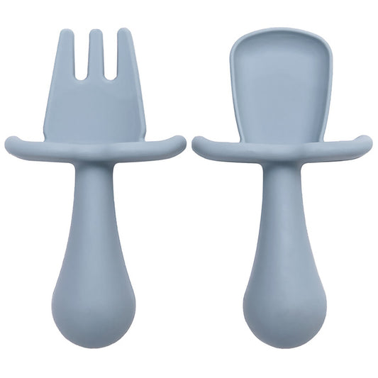 Mini Silicone Baby Spoon And Fork