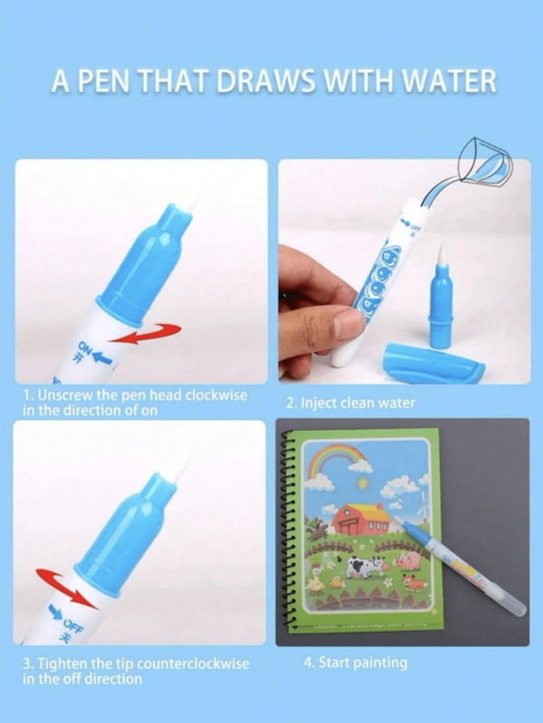 Magic Water Drawing Book