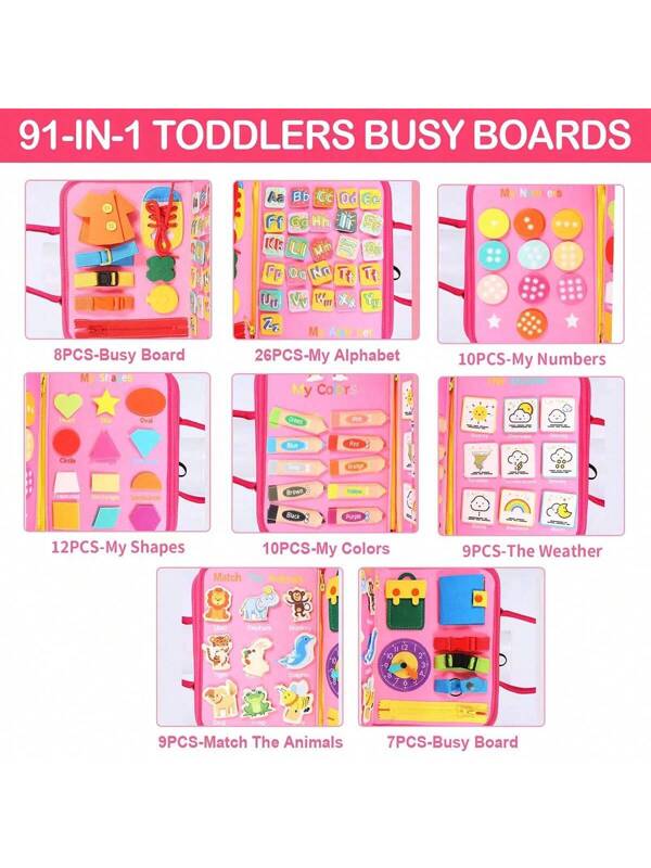 Pink Busy Board